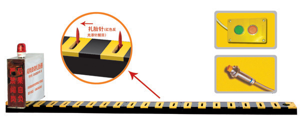 重庆巫山县V3嵌入式闯岗自动扎胎器/阻车器